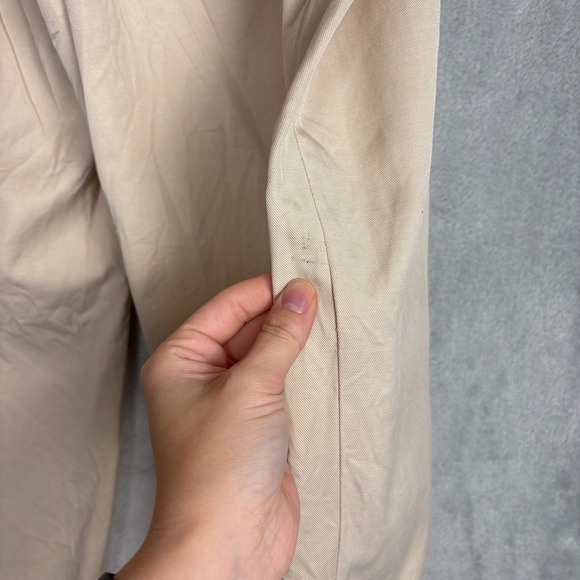 Madewell The Harlow Wide Leg Pants Tan Khaki Women's 3XL Pleated Crop Normcore - Picture 8 of 11